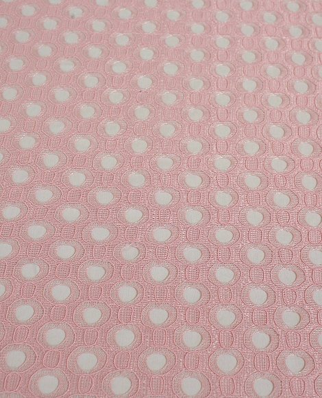Кружевное полотно ячейки розовое